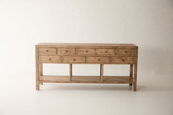 9-Drawer Elm Console AH.089