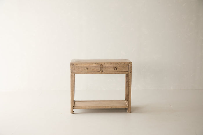 Vintage 2-Drawer Elm Console AH.094 - Circa 1925