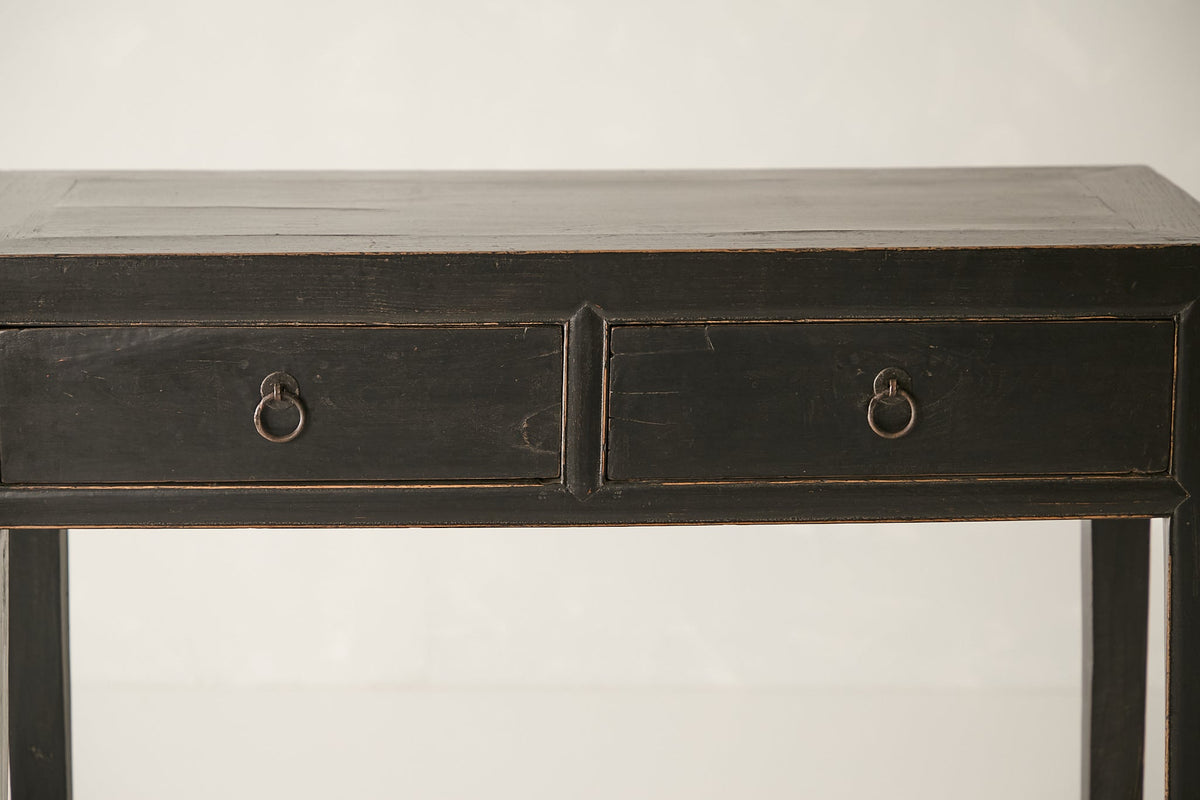 Vintage 2-Drawer Elm Console AH.097 - Circa 1925