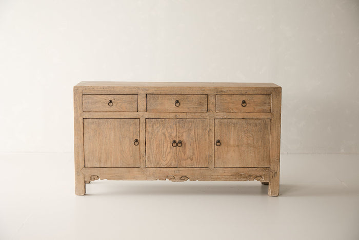 Vintage 4-Door Pine Sideboard AH.107 - Circa 1945