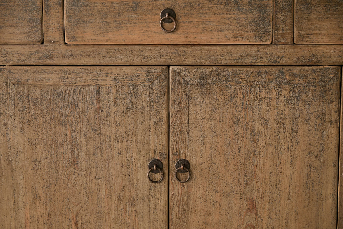 Vintage 4-Door Pine Sideboard AH.133 - Circa 1945