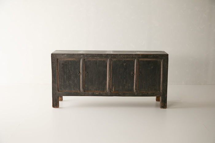Vintage Black 4-Door Elm Sideboard AH.134 - Circa 1925