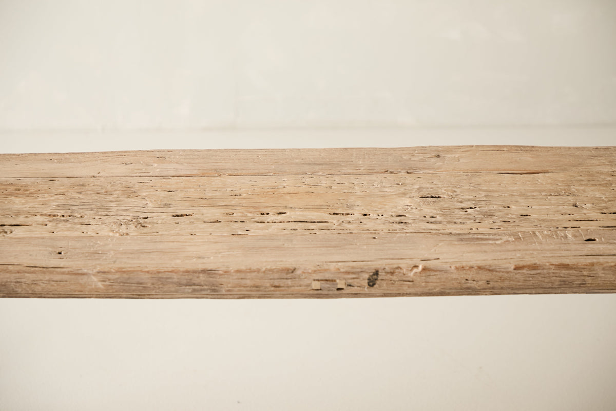 Vintage Solid Elm Bench - Circa 1965 No. J04