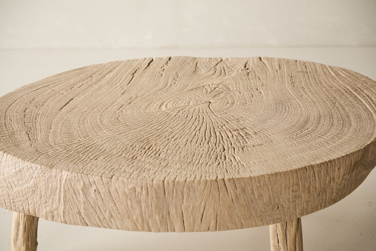 Reclaimed Solid Oak Slab Coffee Table No. J24