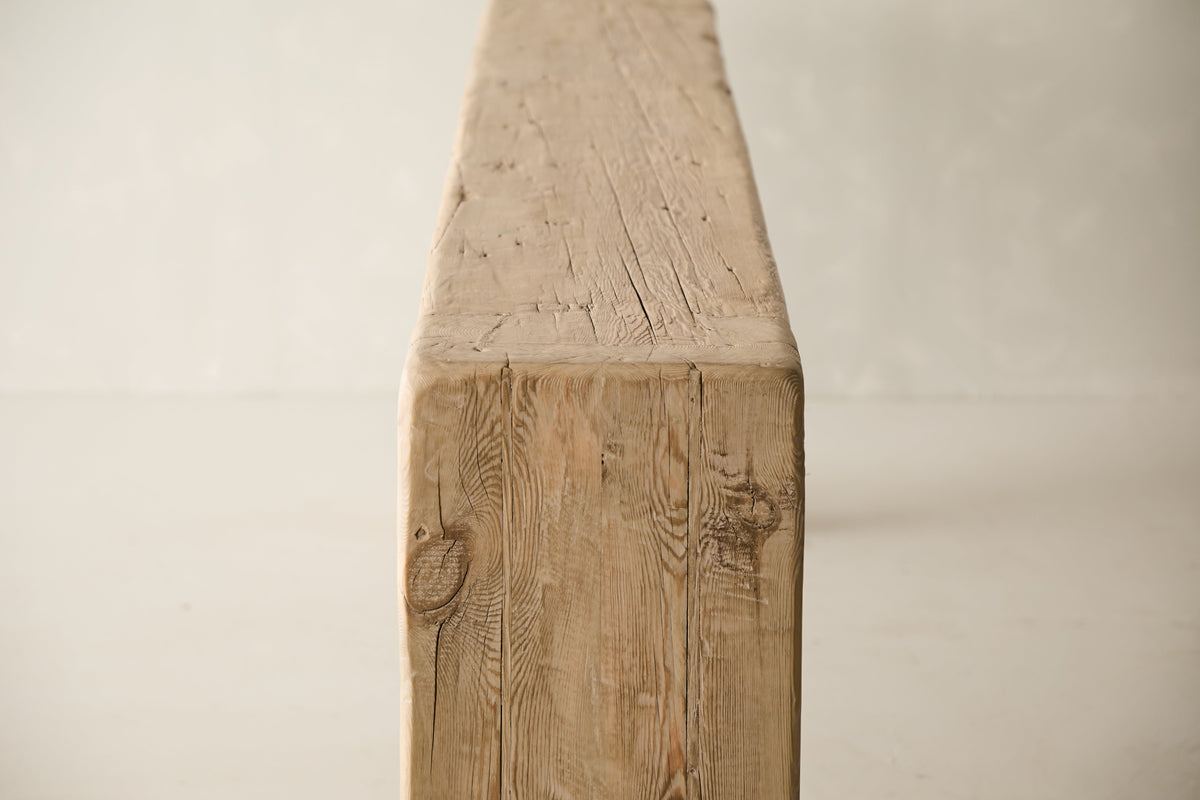 Reclaimed Solid Pine Beam Console No. J32