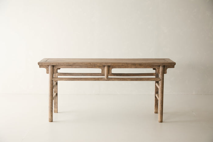 Vintage Solid Elm Console - Circa 1945 No. J41