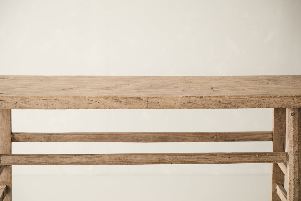 Vintage Solid Walnut Console - Circa 1945 No. J45