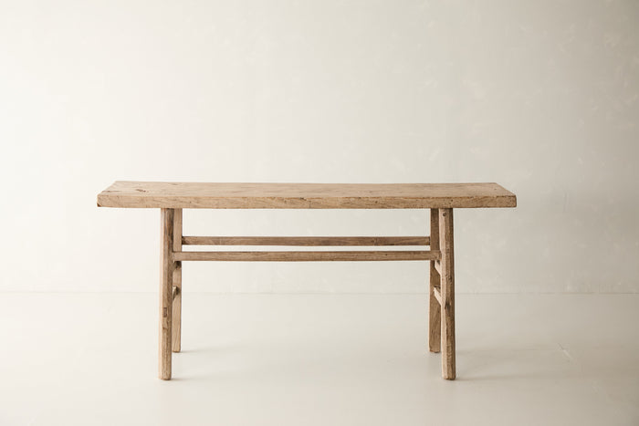 Vintage Solid Walnut Console - Circa 1945 No. J45