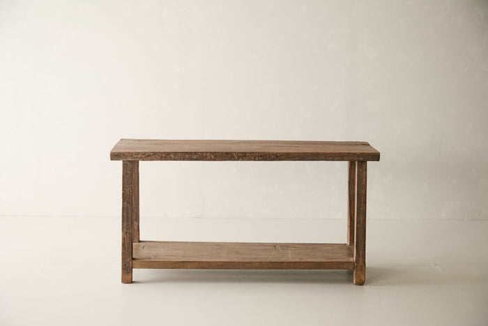 Vintage Solid Walnut Console - Circa 1945 No. J49