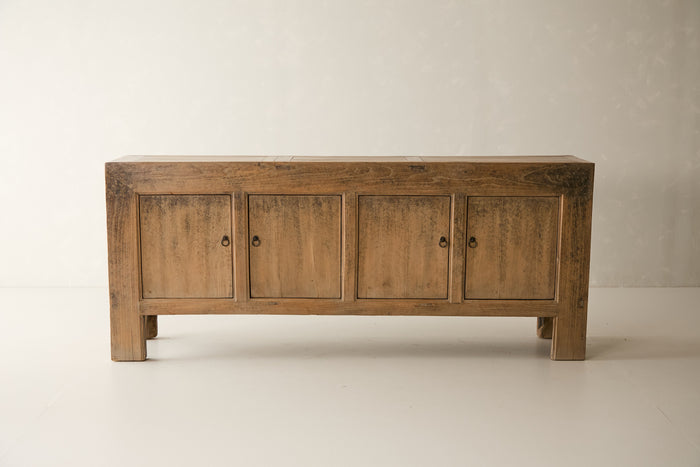 Vintage Solid Elm 4-Door Sideboard - Circa 1935 No. J68