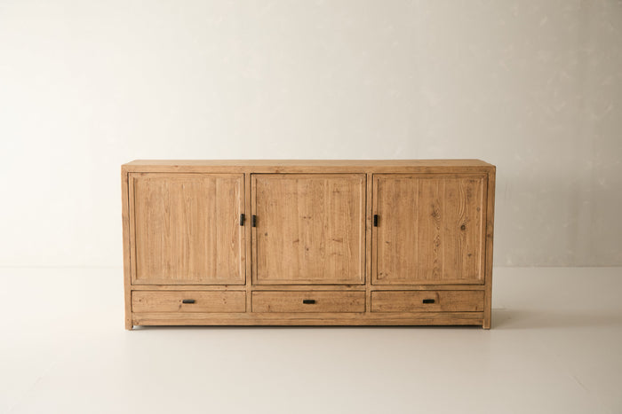Reclaimed Solid Pine 3-Door Sideboard No. J77