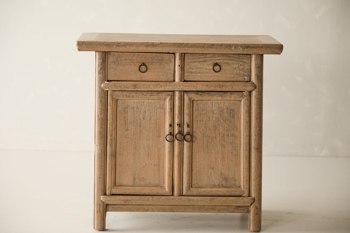 Vintage Solid Elm 2-Door Sideboard - Circa 1935 No. J98