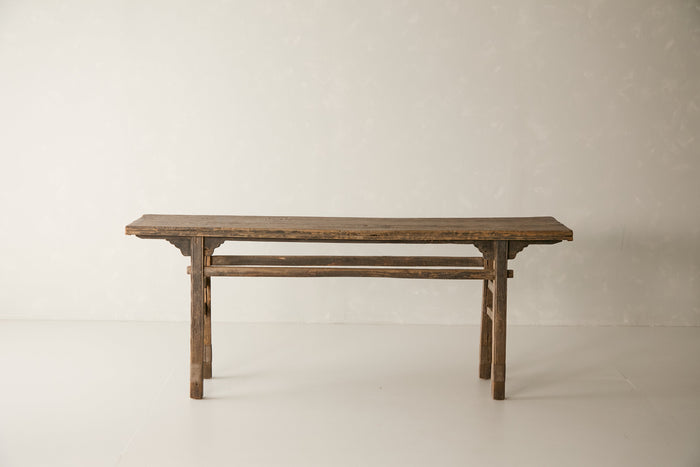 Vintage Solid Elm Console - Circa 1945 No. K6