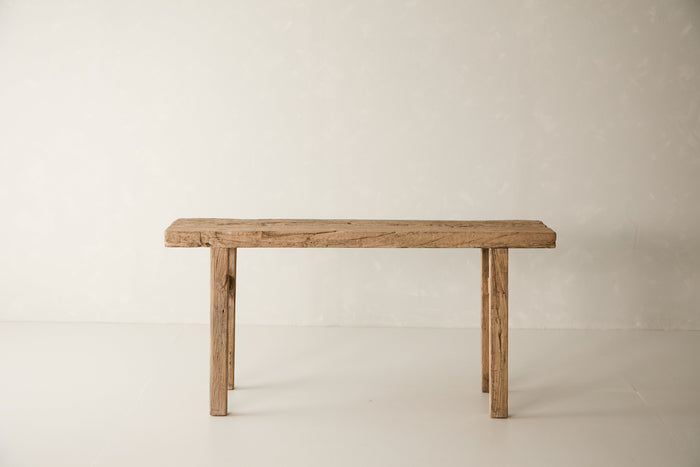 Vintage Solid Elm Console - Circa 1945 No. K9