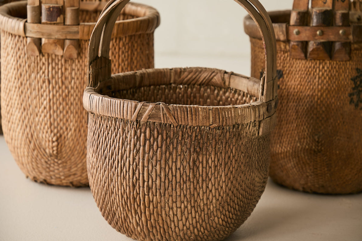 Vintage Willow Basket - Circa 1945