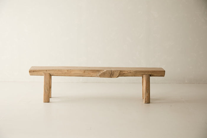 Reclaimed Solid Elm Bench No. N23