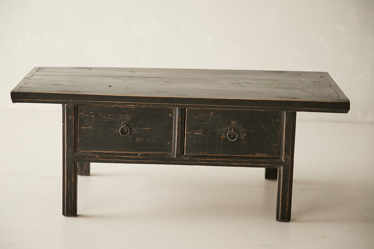 Vintage Solid 2-Drawer Coffee Table No. N36 - Circa 1945