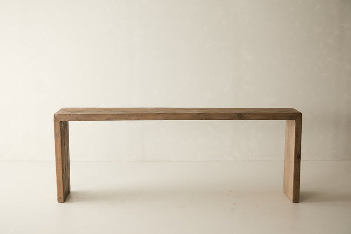 Reclaimed Solid Pine Waterfall Edge Console No. N74