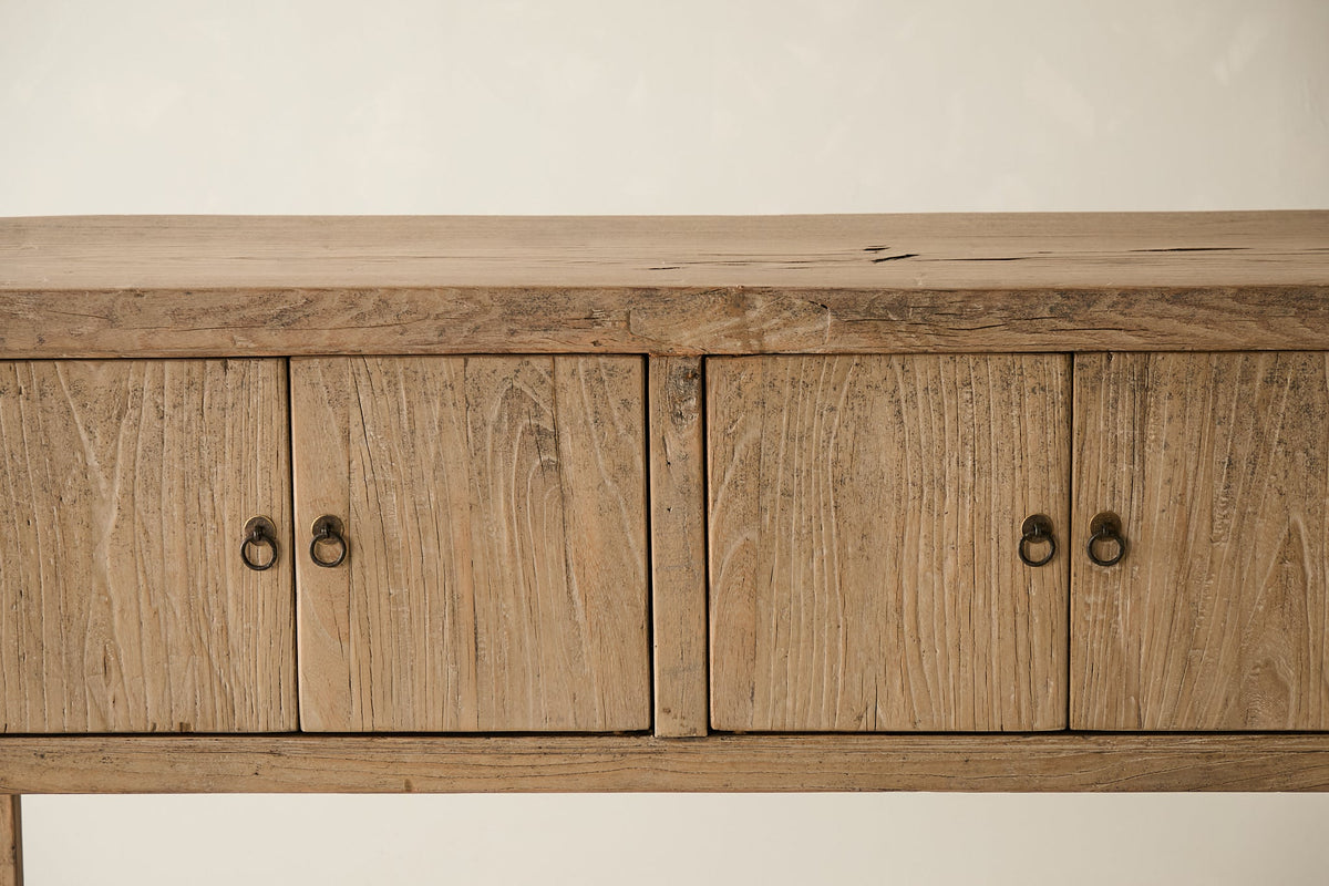 Vintage Solid Elm 4-Door Console No. N81 - Circa 1925