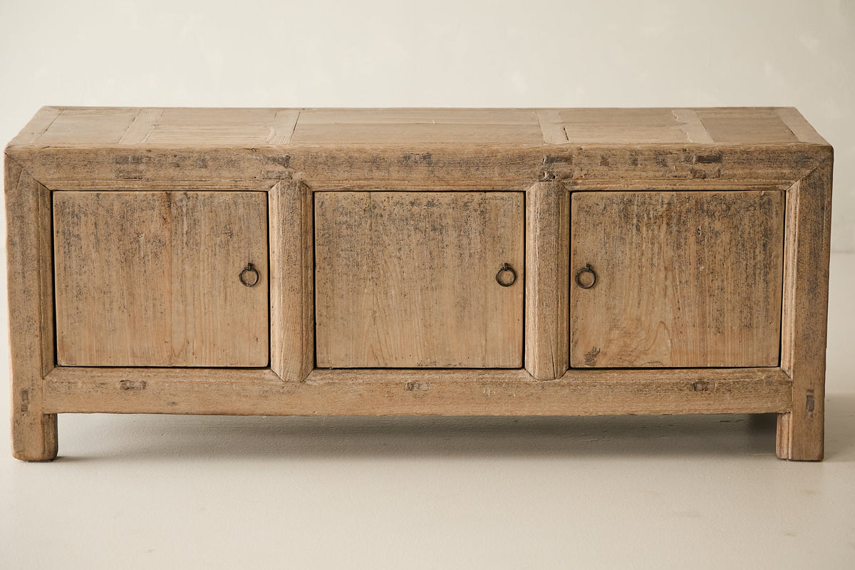 Vintage Solid Elm 3-Door Low Sideboard No. N94 - Circa 1945