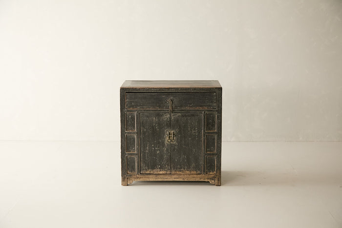 Vintage Solid Elm Single-Drawer Sideboard No. N102 - Circa 1875