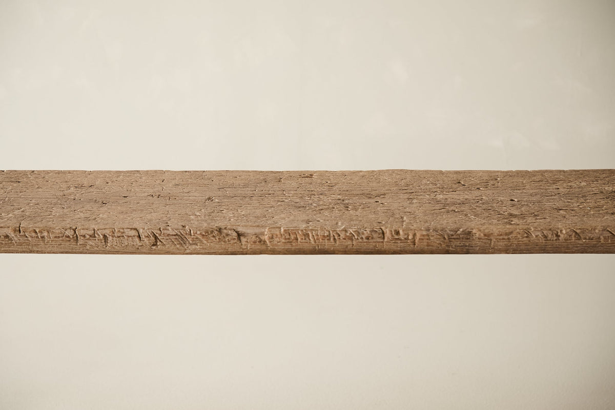 Vintage Solid Elm Bench - Circa 1945 No. O10