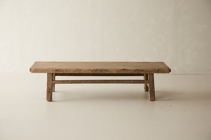 Vintage Solid Elm Bench - Circa 1945 No. O17