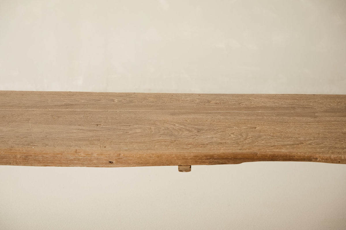 Vintage Solid Elm Bench - Circa 1925 No. O18