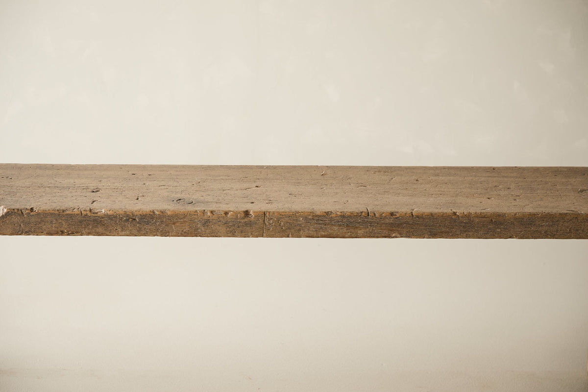 Vintage Solid Elm Bench - Circa 1945 No. O24