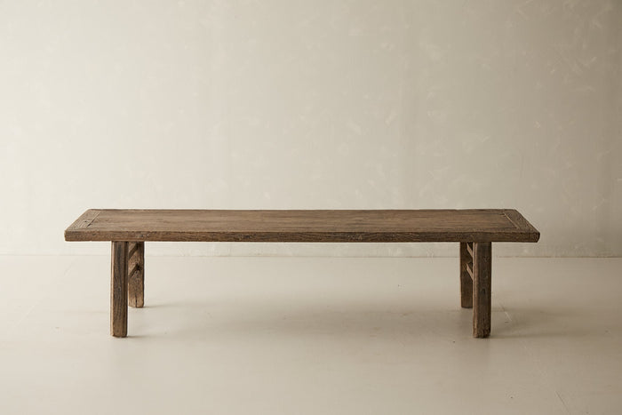 Vintage Solid Elm Bench - Circa 1945 No. O29