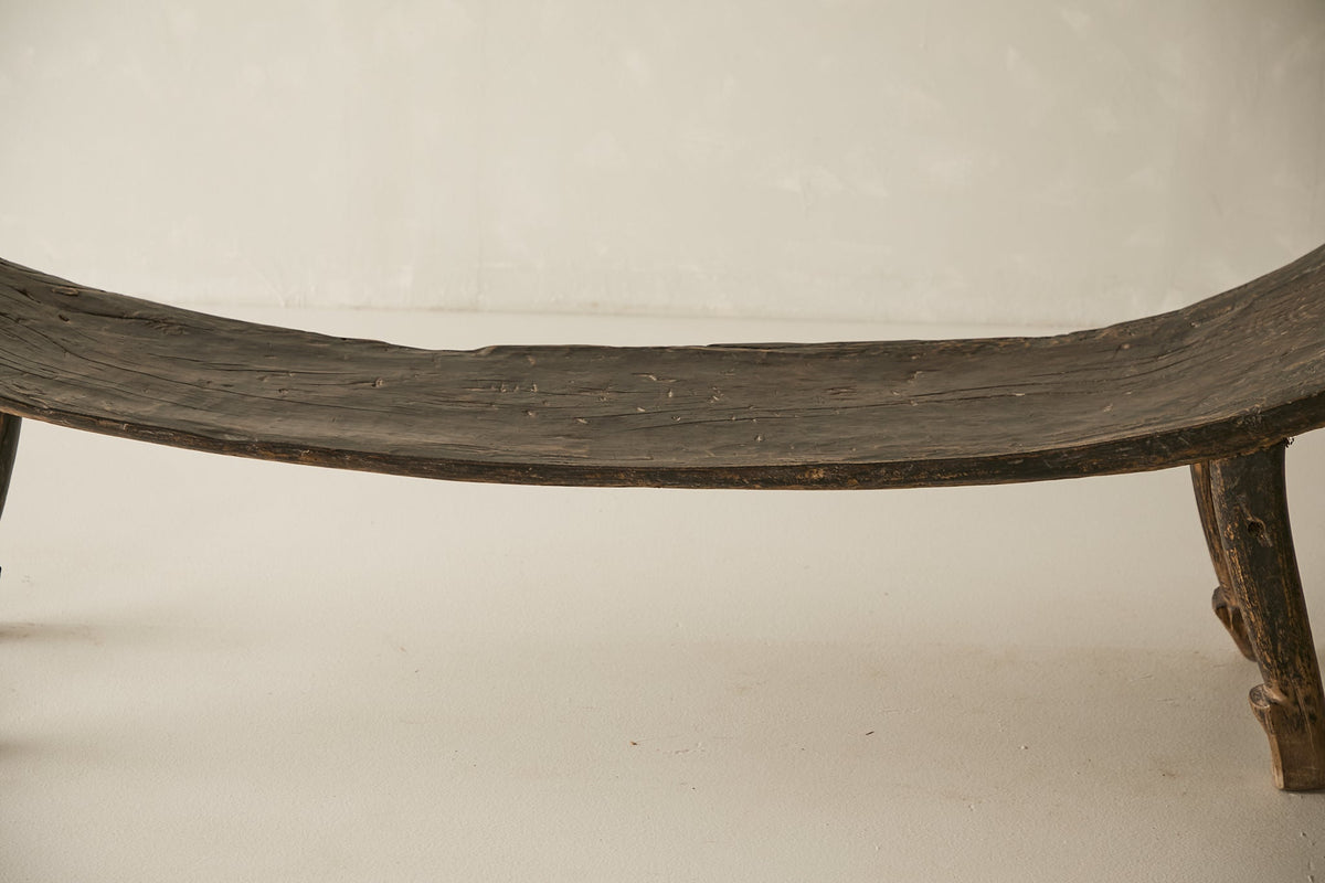 Reclaimed Solid Pine Arched Bench No. O31