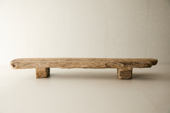 Reclaimed Solid Oak Slab Bench No. O32