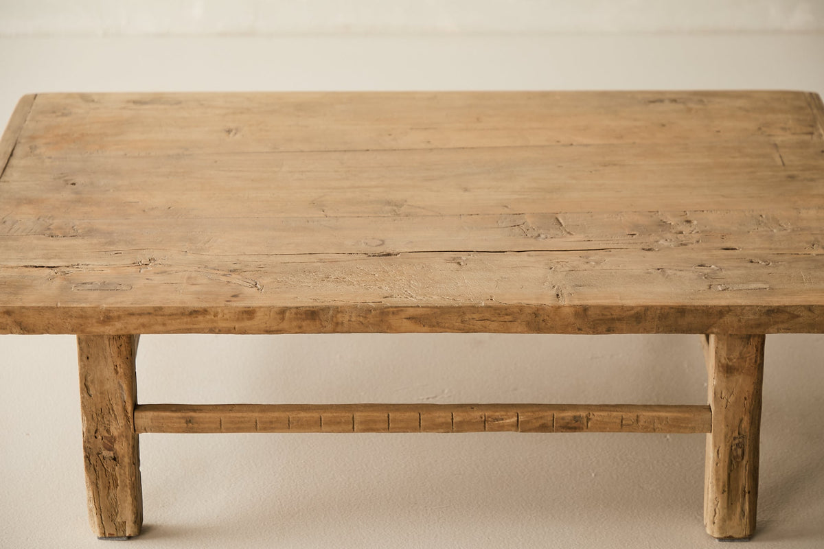 Vintage Solid Fruitwood Coffee Table - Circa 1945 No. O40