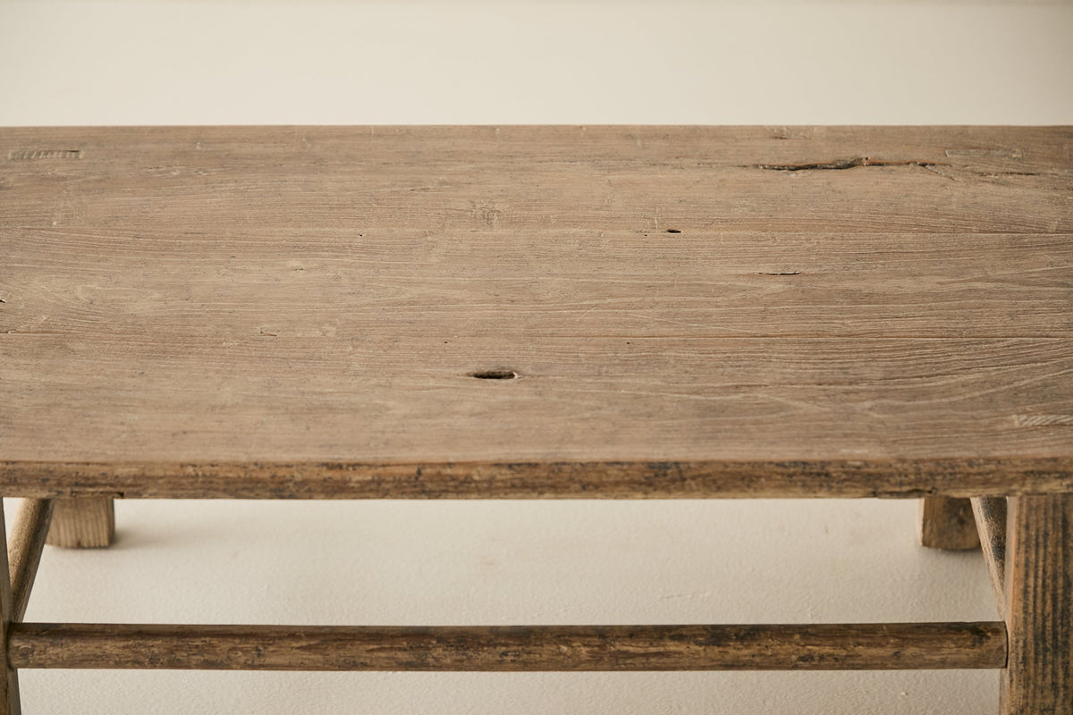 Vintage Solid Elm Coffee Table - Circa 1945 No. O54