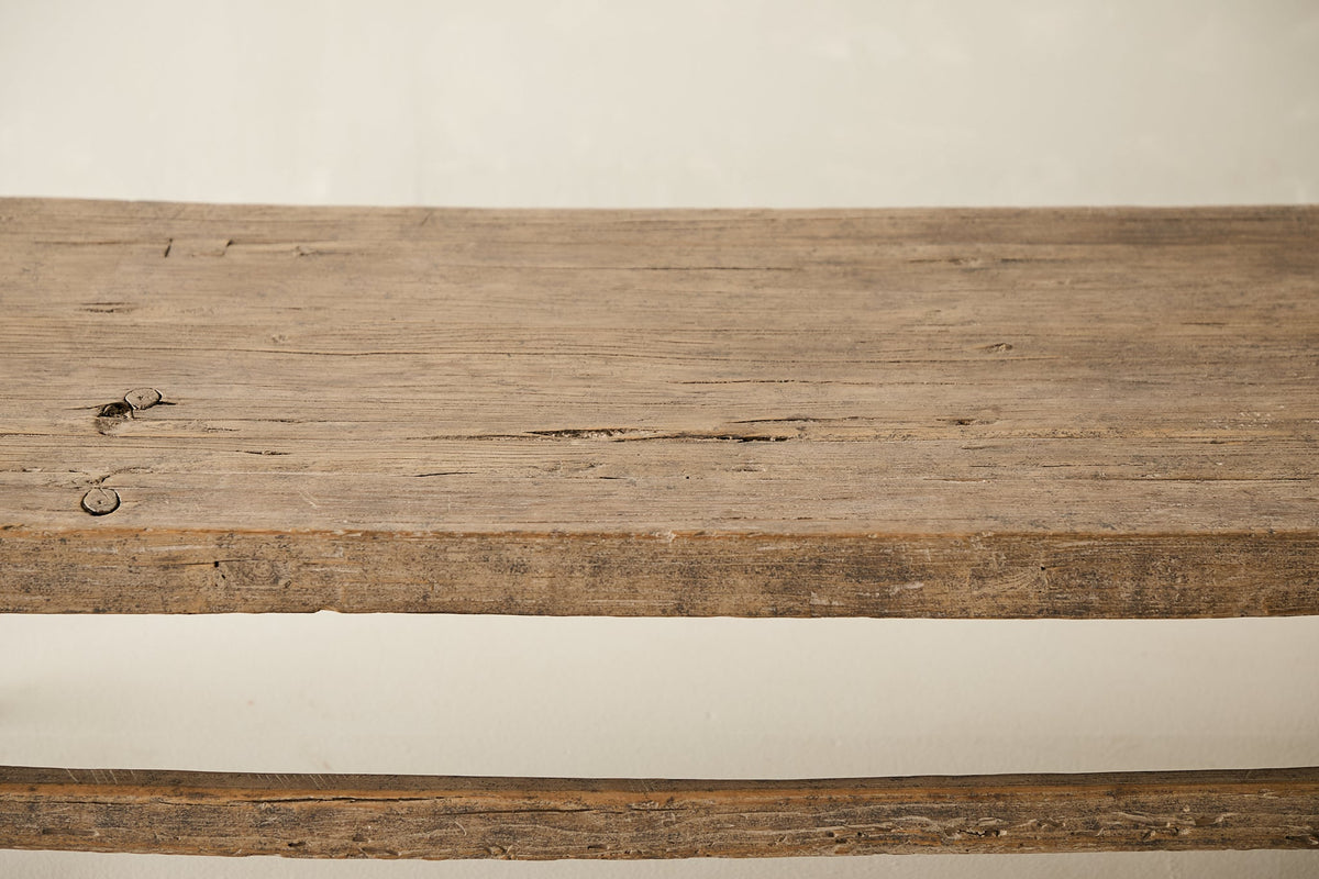 Vintage Solid Elm Coffee Table - Circa 1945 No. O62