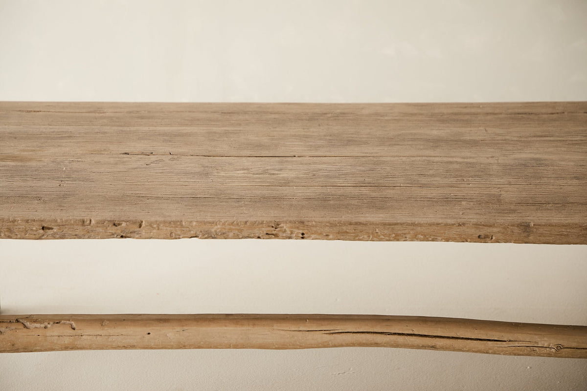 Vintage Solid Elm Coffee Table - Circa 1945 No. O69