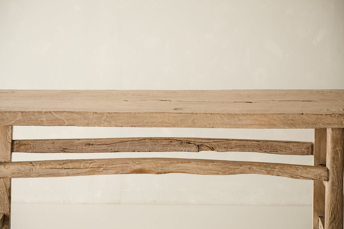 Vintage Solid Elm Console - Circa 1925 No. O94