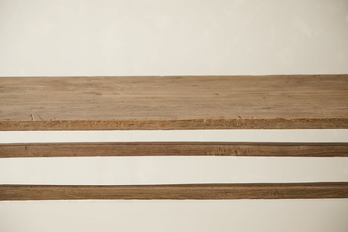 Vintage Solid Elm Console - Circa 1925 No. O107