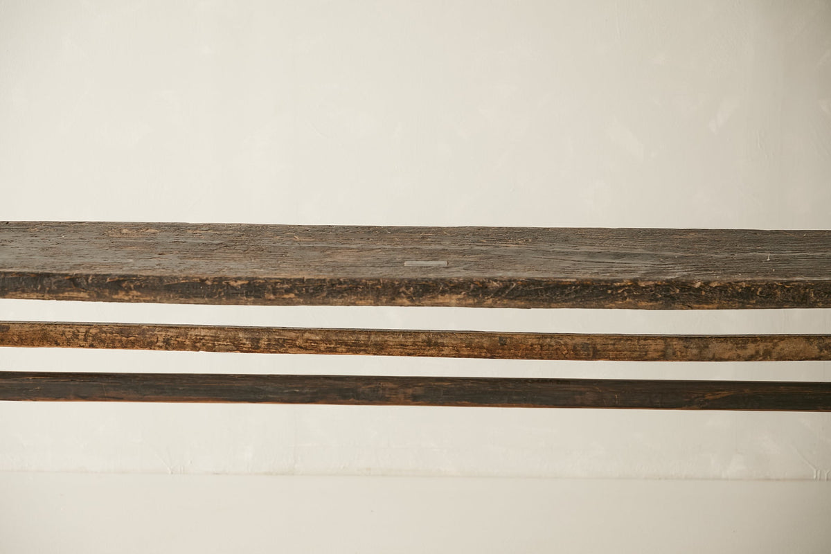 Vintage Solid Elm Console - Circa 1925 No. O108