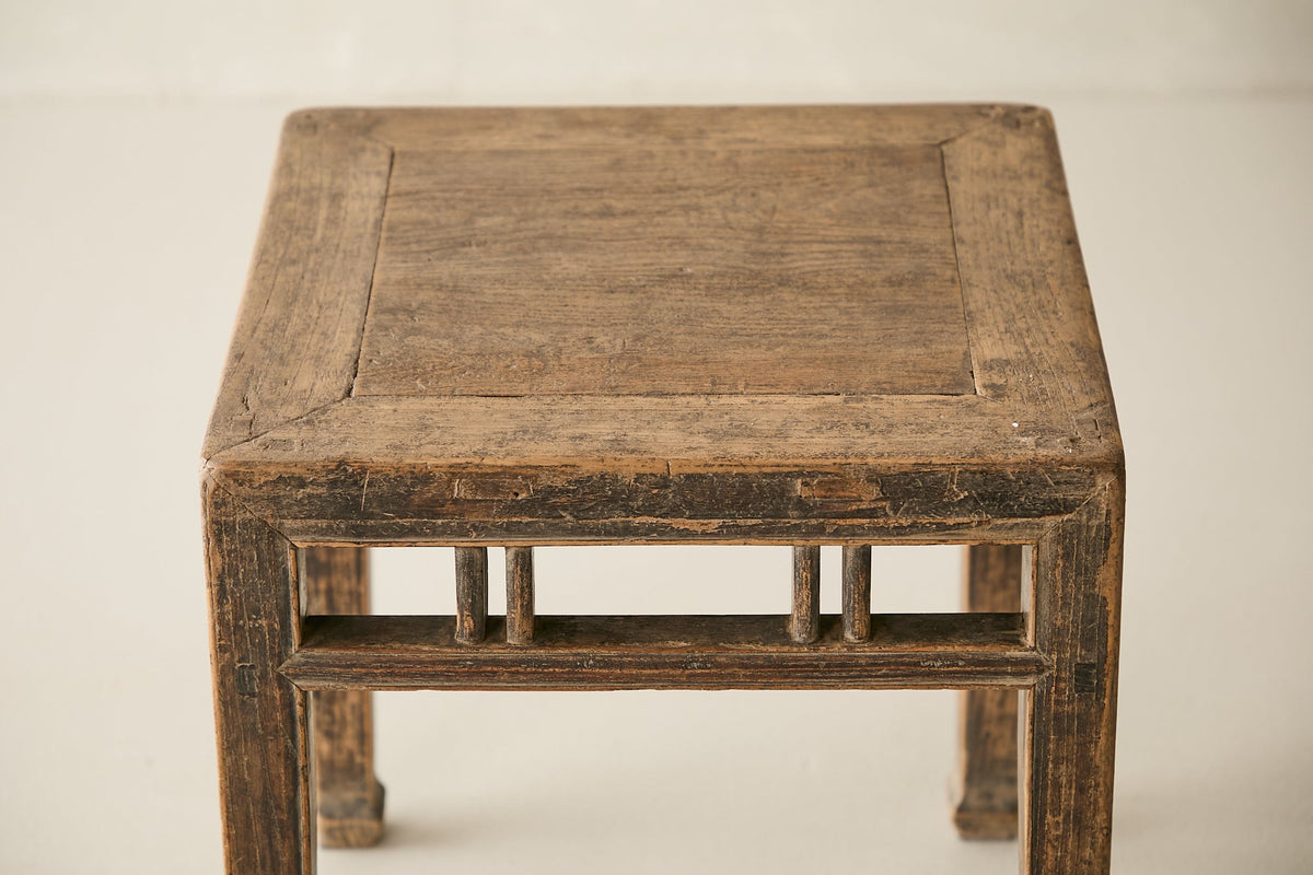 Vintage Solid Elm Side Table - Circa 1925 No. O130