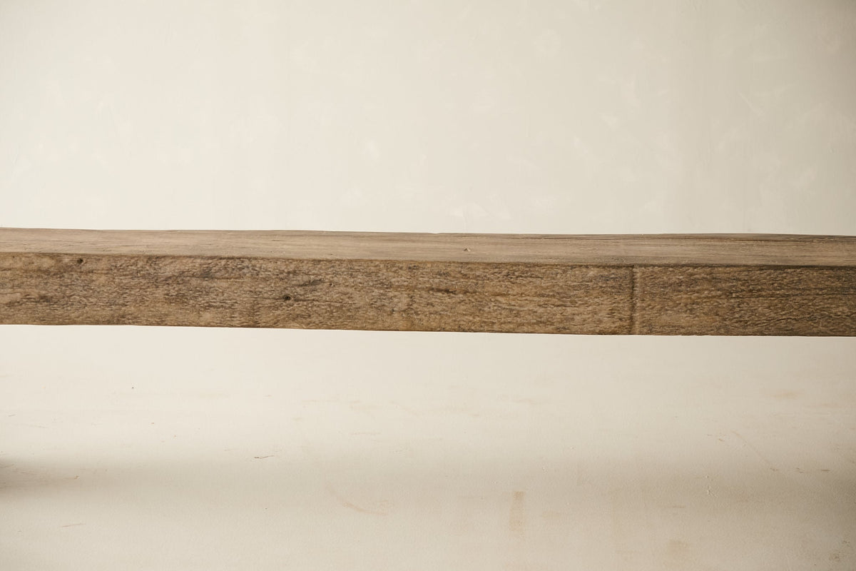 Reclaimed Solid Oak Slab Bench No. AP12