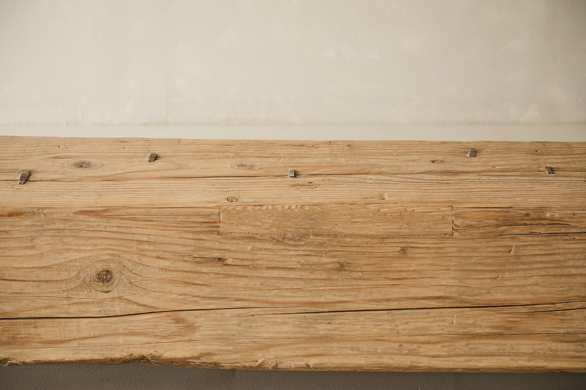 Reclaimed Solid Pine Beam Bench No. AP14