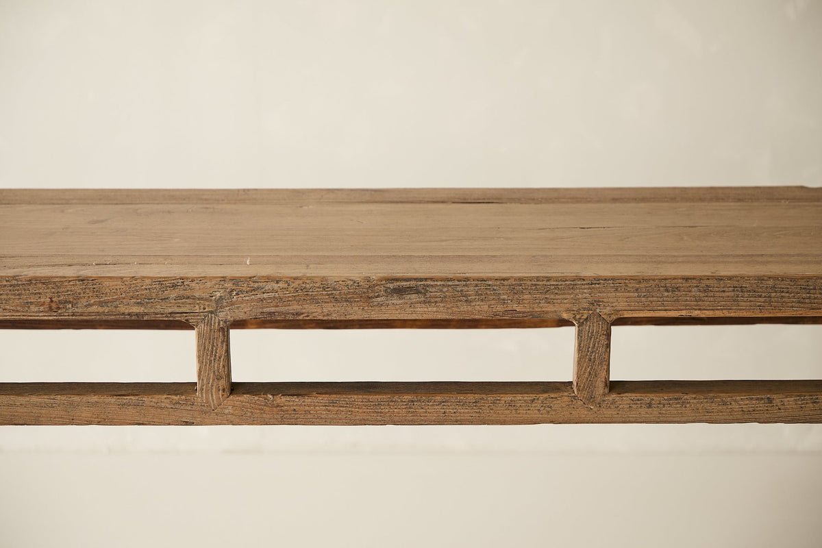 Vintage Solid Elm Console - Circa 1925 No. AP41