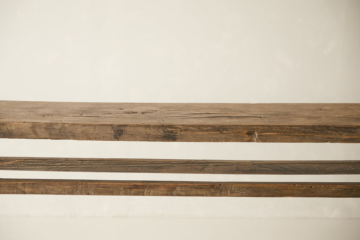 Vintage Solid Elm Console - Circa 1905 No. AP42