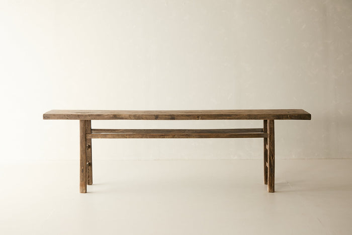 Vintage Solid Elm Console - Circa 1905 No. AP42