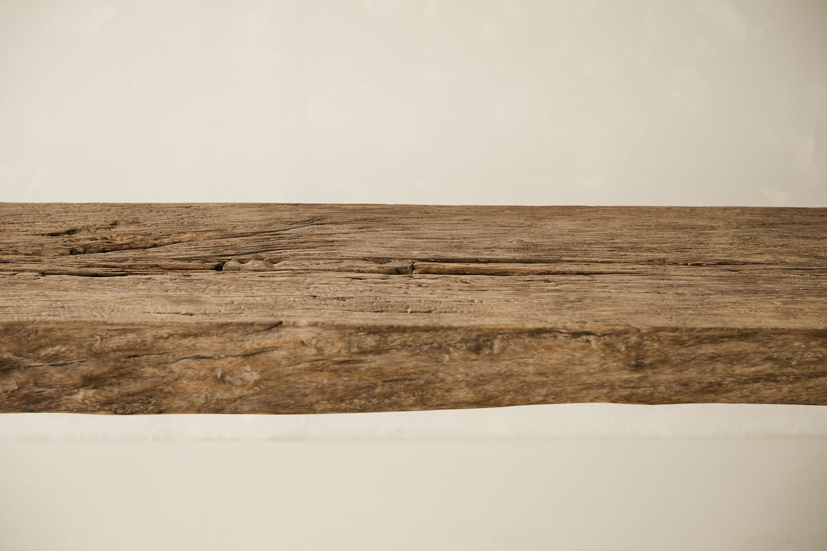 Reclaimed Solid Oak Live-Edge Console No. AP53