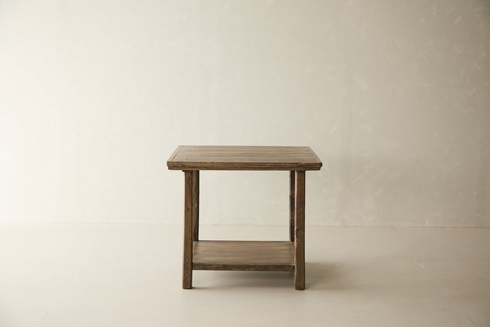 Vintage Solid Elm Square Island - Circa 1945 No. AP62