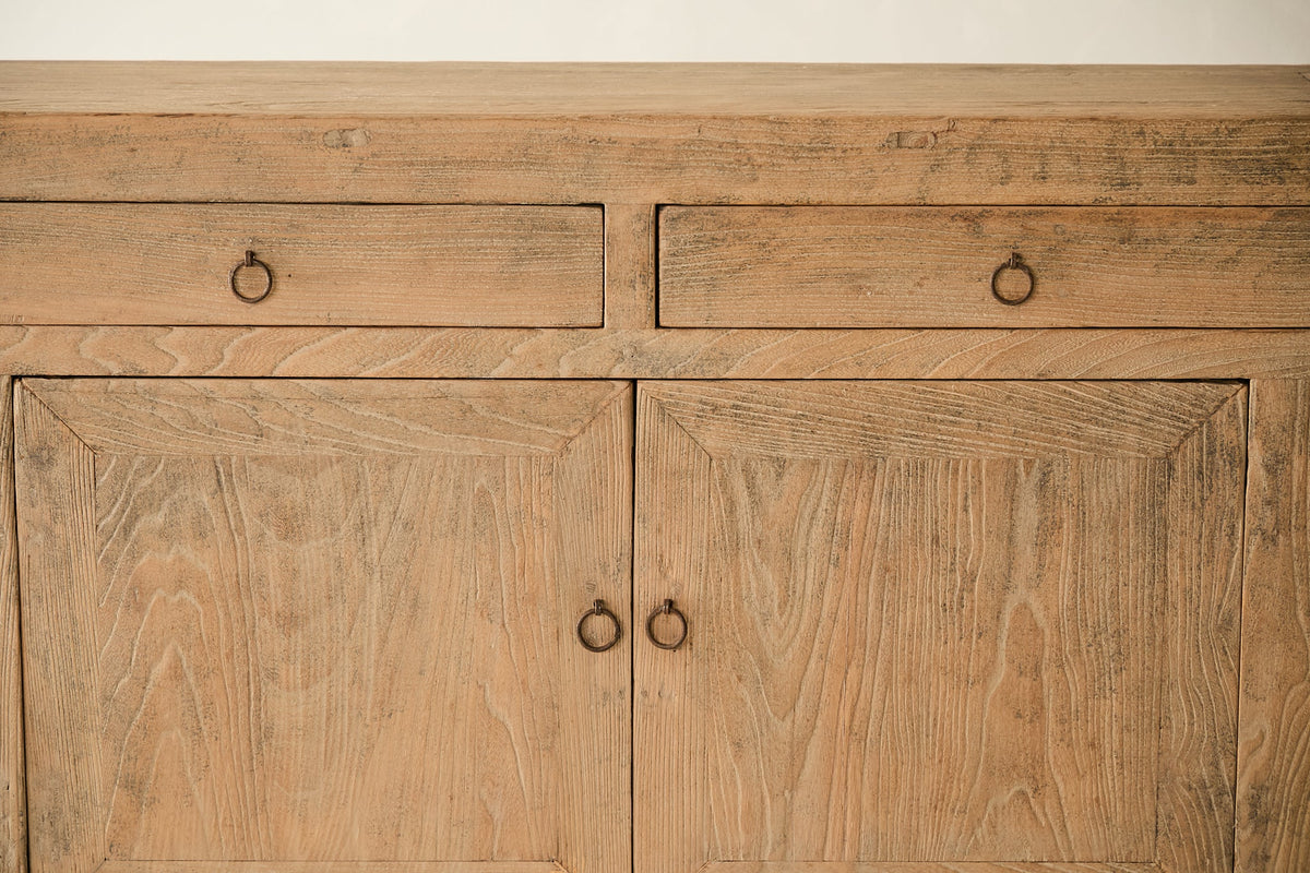 Vintage Solid Elm 2-Door Sideboard - Circa 1945 No. AP66