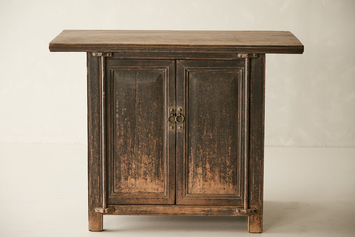 Vintage Solid Elm 2-Door Sideboard - Circa 1875 No. AP67