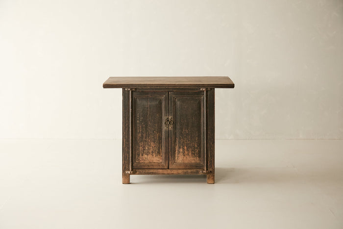 Vintage Solid Elm 2-Door Sideboard - Circa 1875 No. AP67